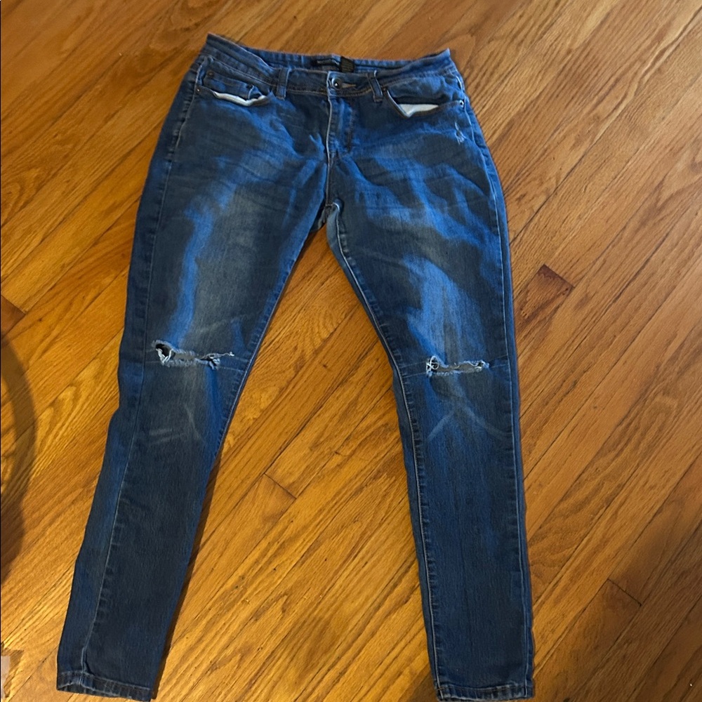 Women's Blue Distressed Jeans Size 11